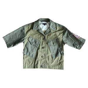 RAG & BONE Baldwin Shirt Jacket Olive Green Military Size XXS TTP Denim